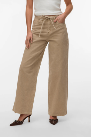 Τζιν Wien Wide Belt Color - Silver Mink