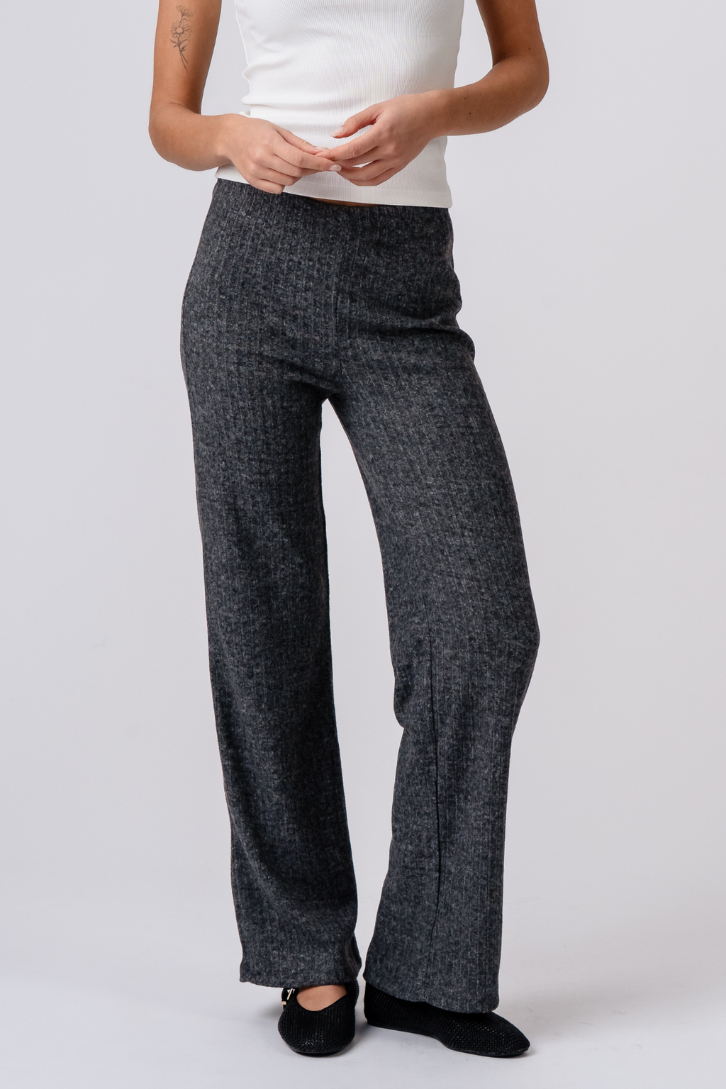 Ivy Knit Pants - Anthracite