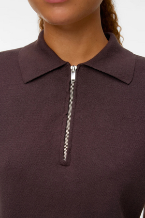 Gold 2/4 Poloneck Pullover - Chocolate Torte