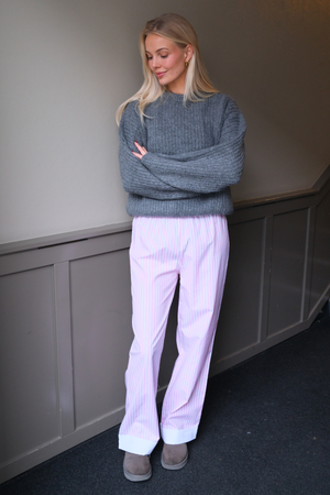 Layla Striped Pants - Pink