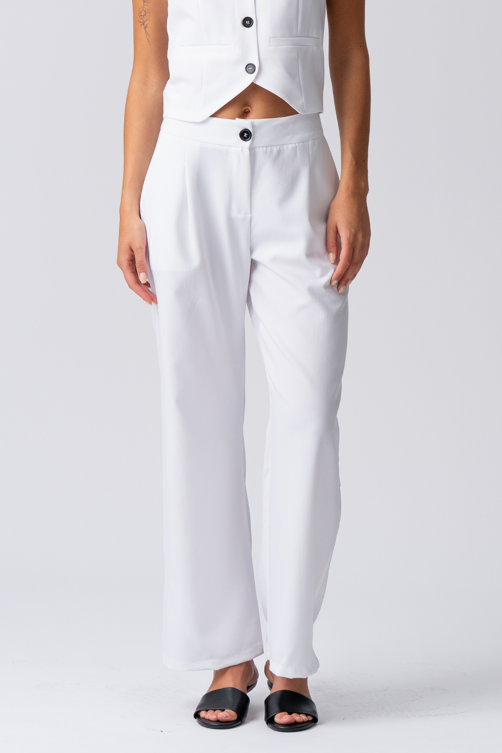 Natalie Pants - White