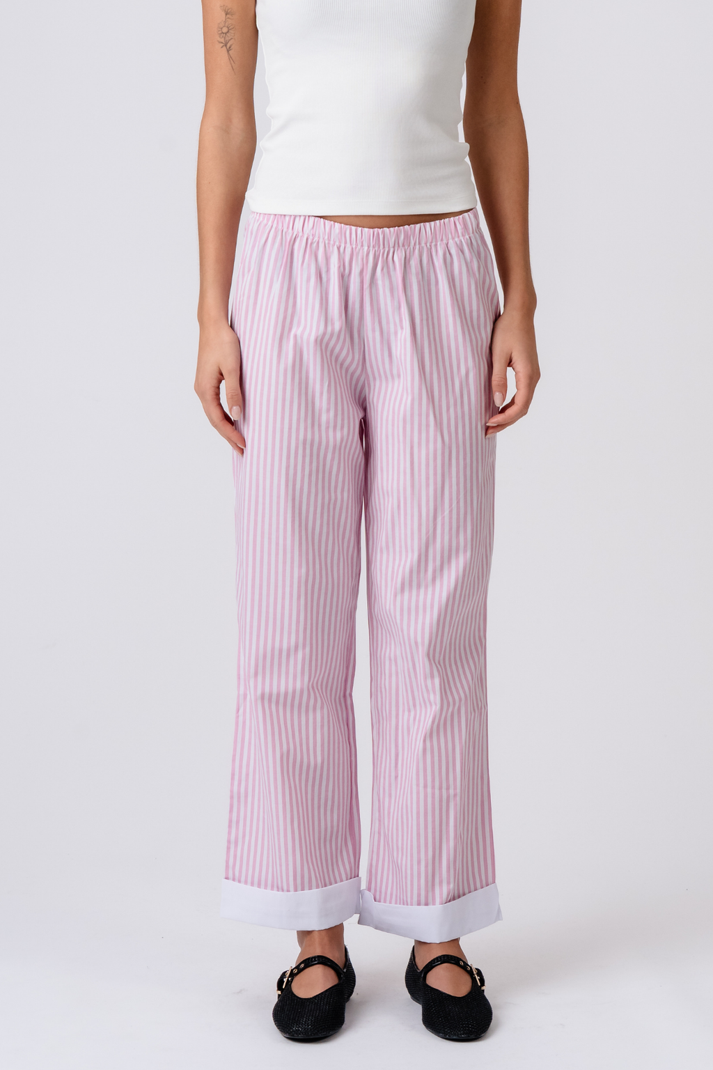 Layla Striped Pants - Pink