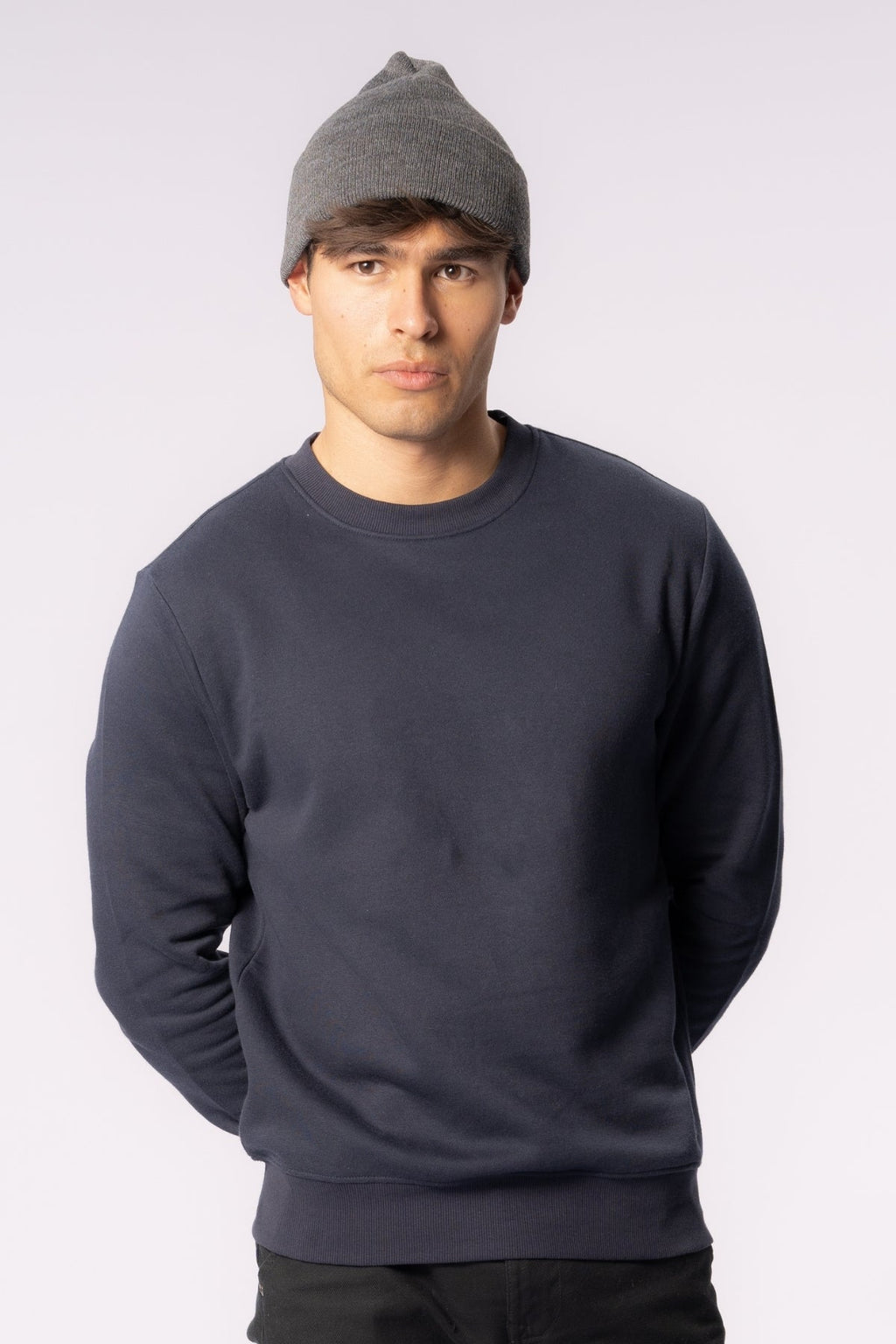 Knitted beanie - Grey