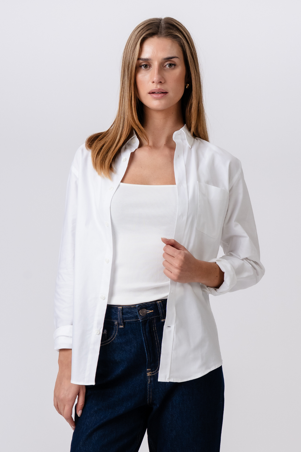 Boyfriend Oxford Shirt - White