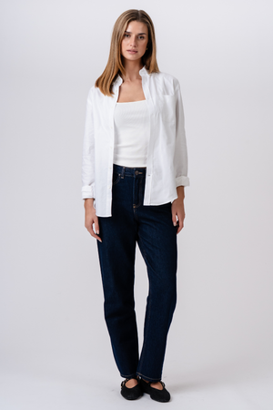 Boyfriend Oxford Shirt - White