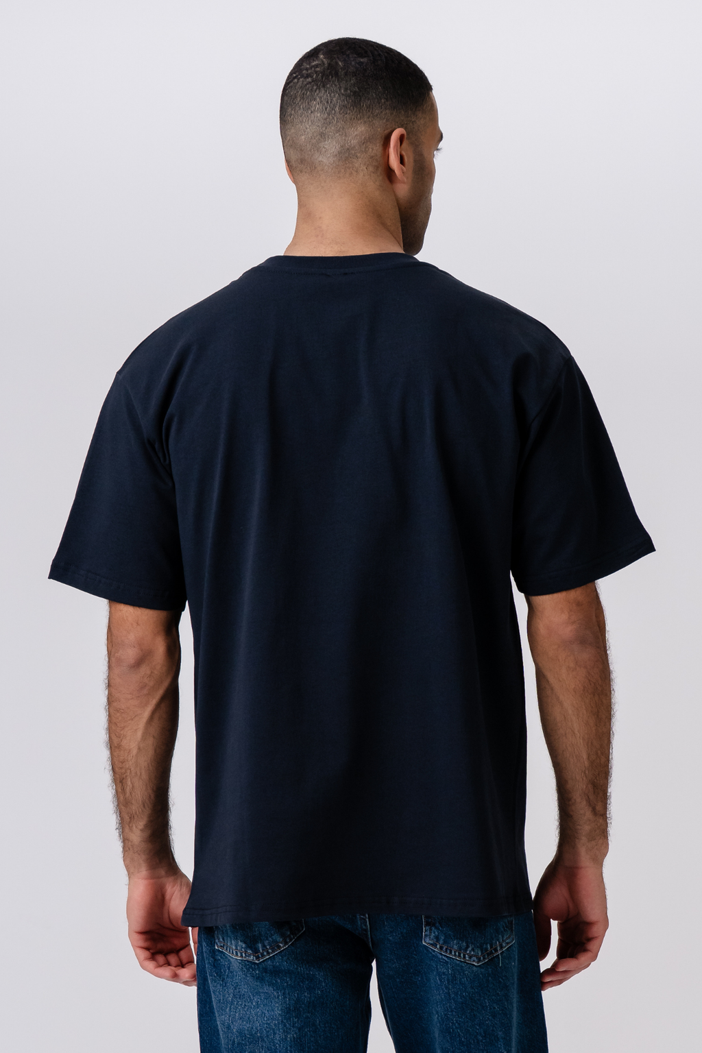 Heavy Boxfit T-shirt - Navy