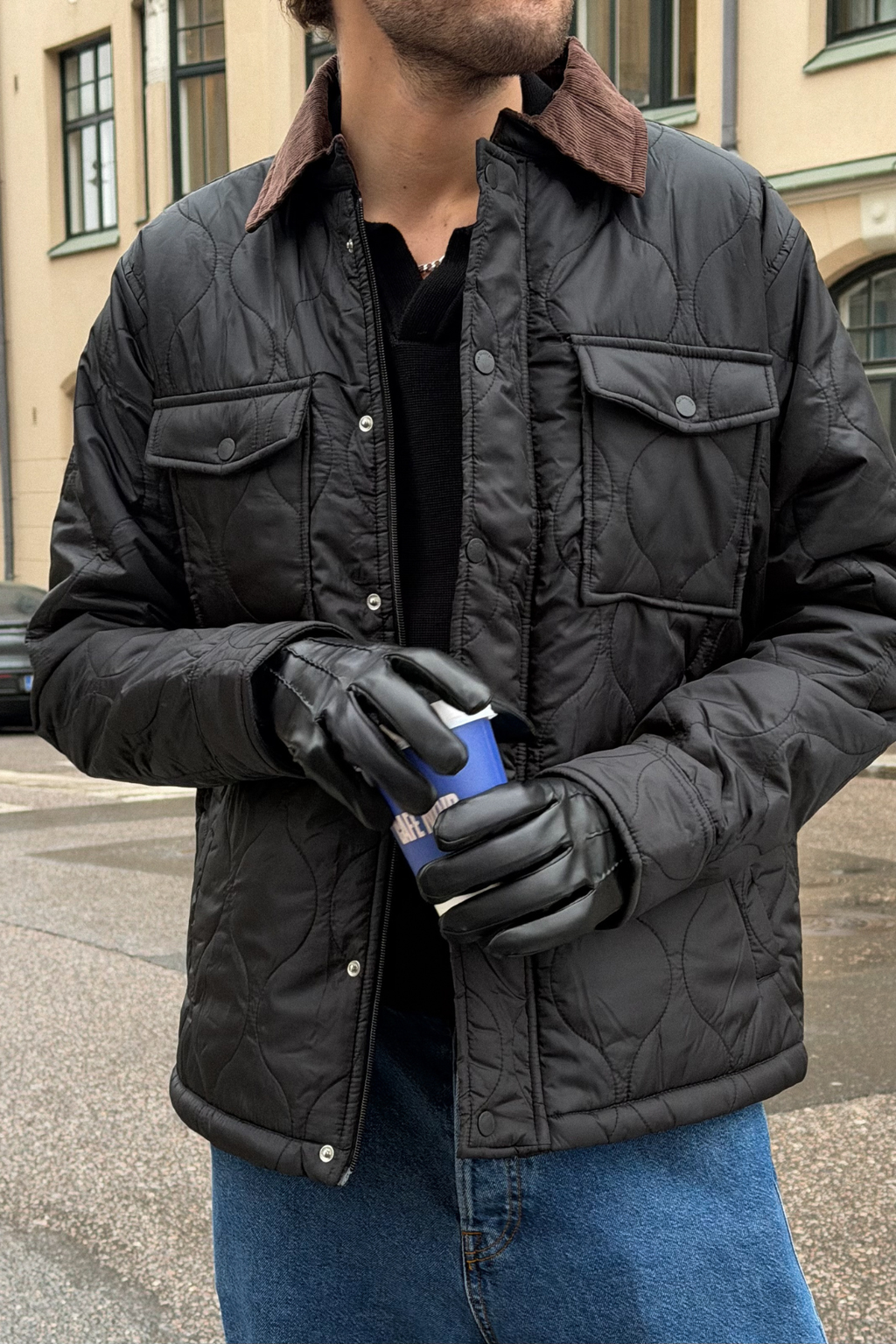 Quilted Jacket - Black