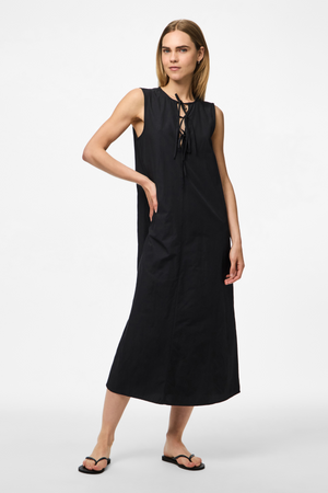Jenna Tie Dress - Black