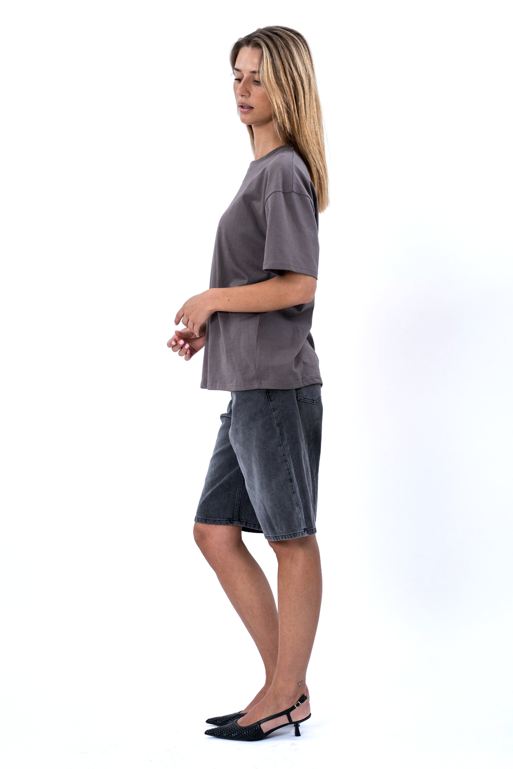 Heavy Boxfit Tee - Σκούρο Γκρι