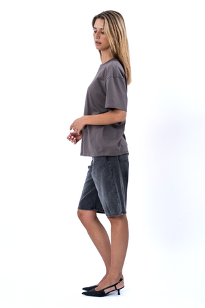 Heavy Boxfit Tee - Σκούρο Γκρι