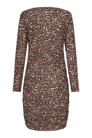 Alma Long-sleeved Dress - Leopard