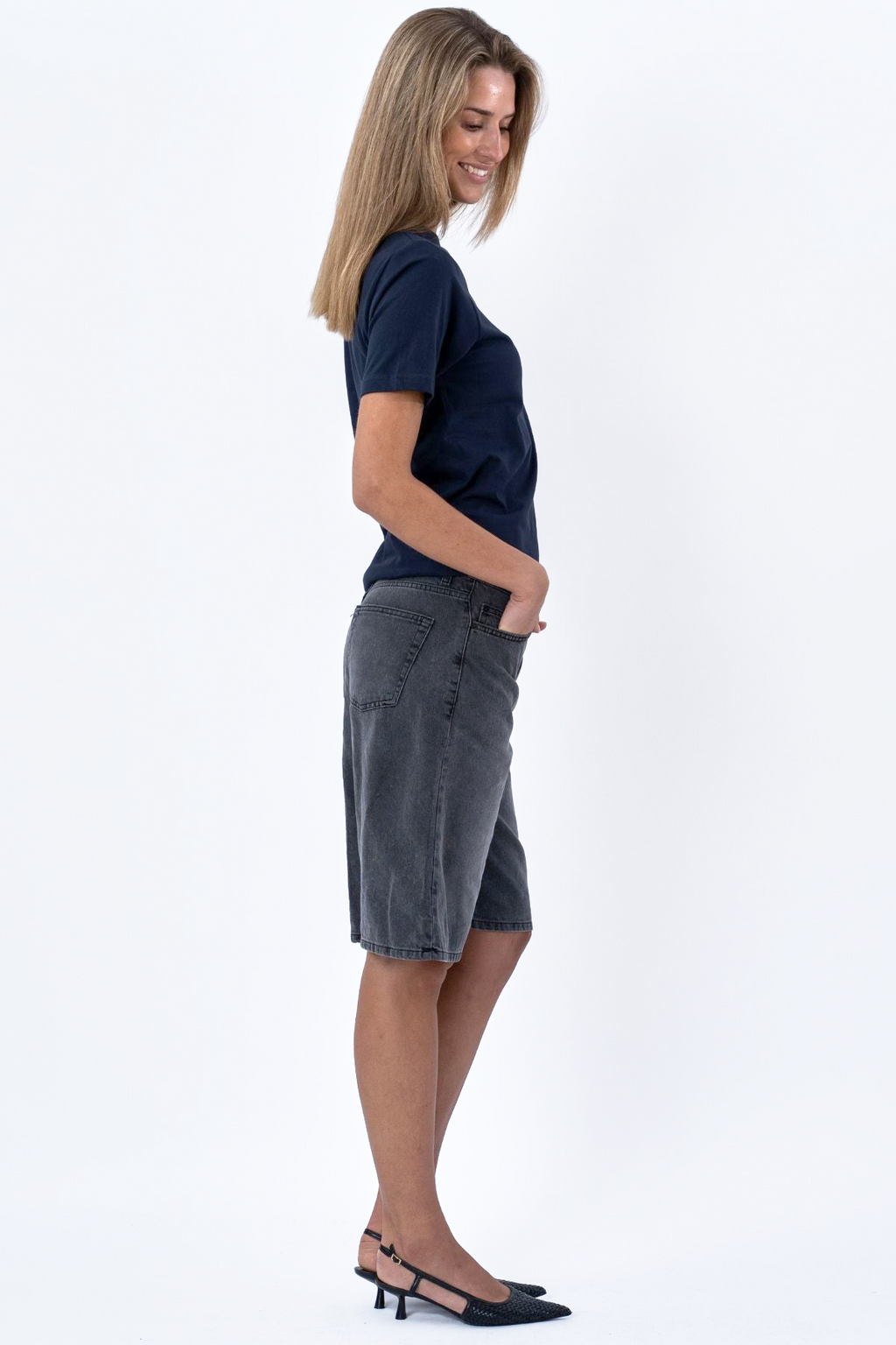Boyfriend Tee - Navy
