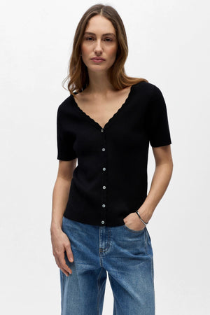 Kelly Re Ζακέτα V-Neck - Μαύρη