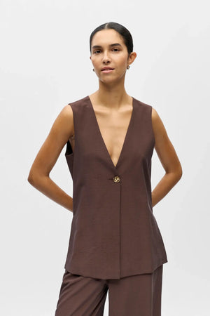 Γιλέκο Isla Yui - Seal Brown