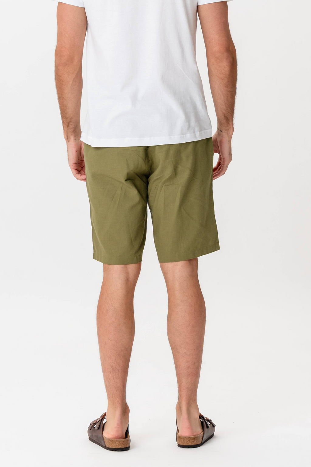 Linen Shorts - Green