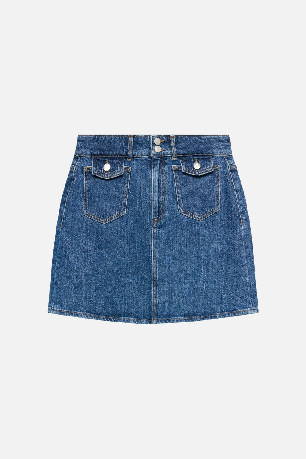 Tessa Pocket Short φούστα - Μεσαίο μπλε denim