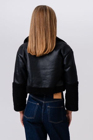 Daisy Shearling Jacket - Μαύρο/Μαύρο