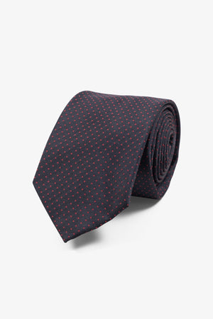 Ισοπαλία - μαύρο/κόκκινο διάστικτο