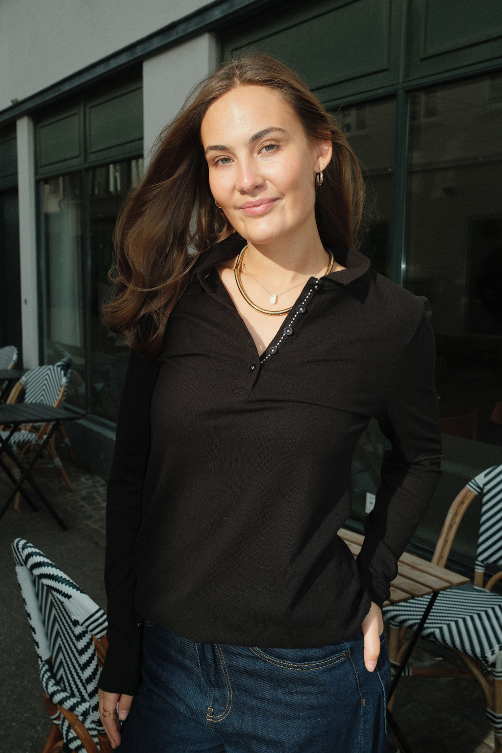 Πόλο πουκάμισο - Μαύρο