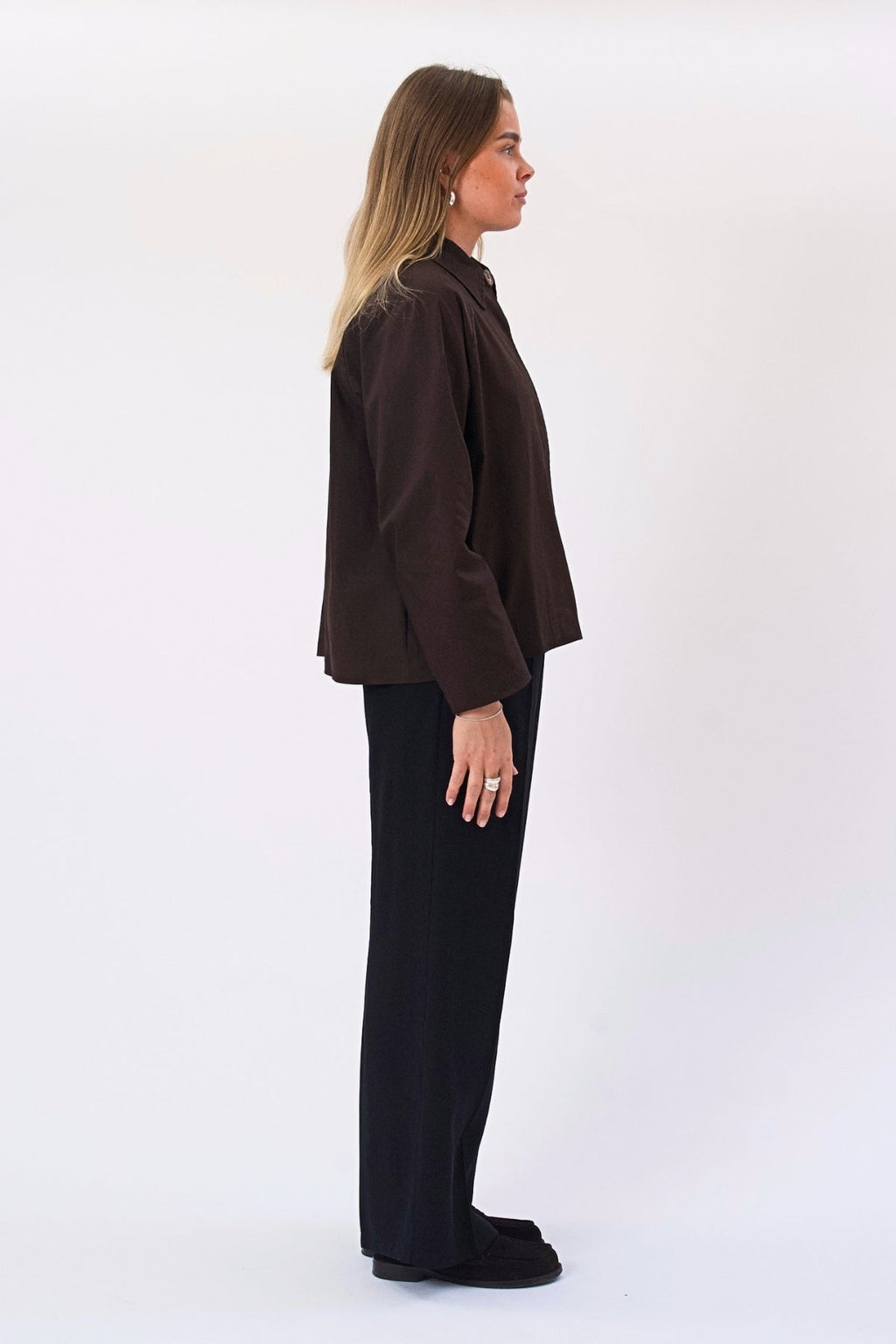 Mavis Short Jacket - Dark Brown