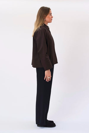 Mavis Short Jacket - Dark Brown