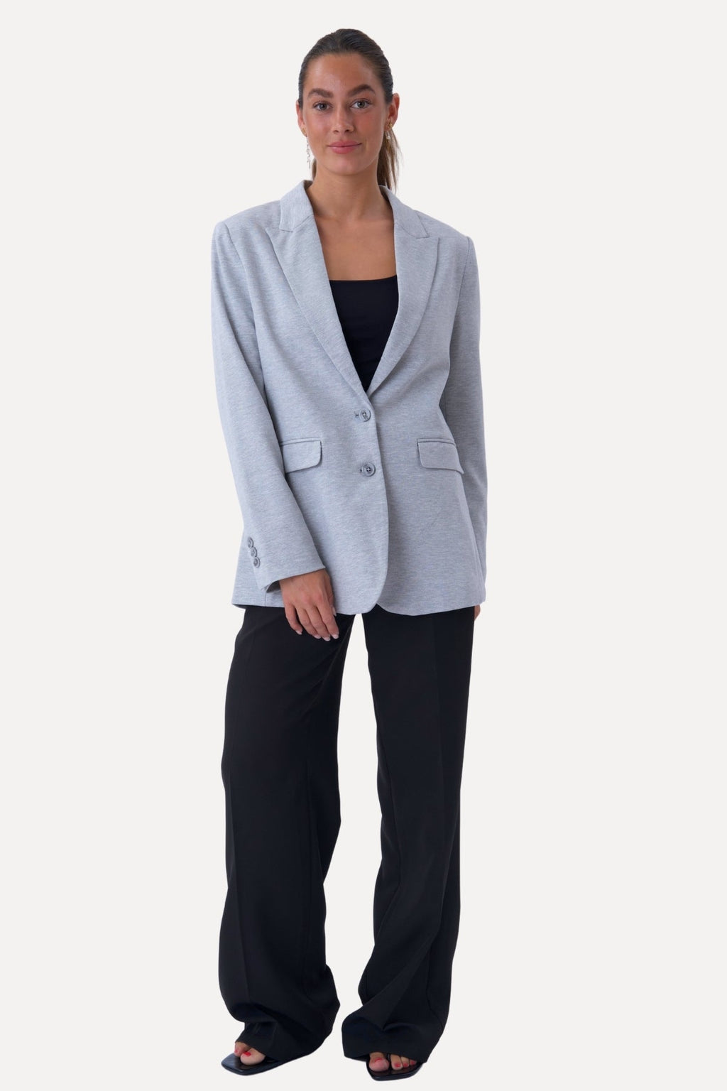Classic fit Blazer - Ανοιχτό Γκρι