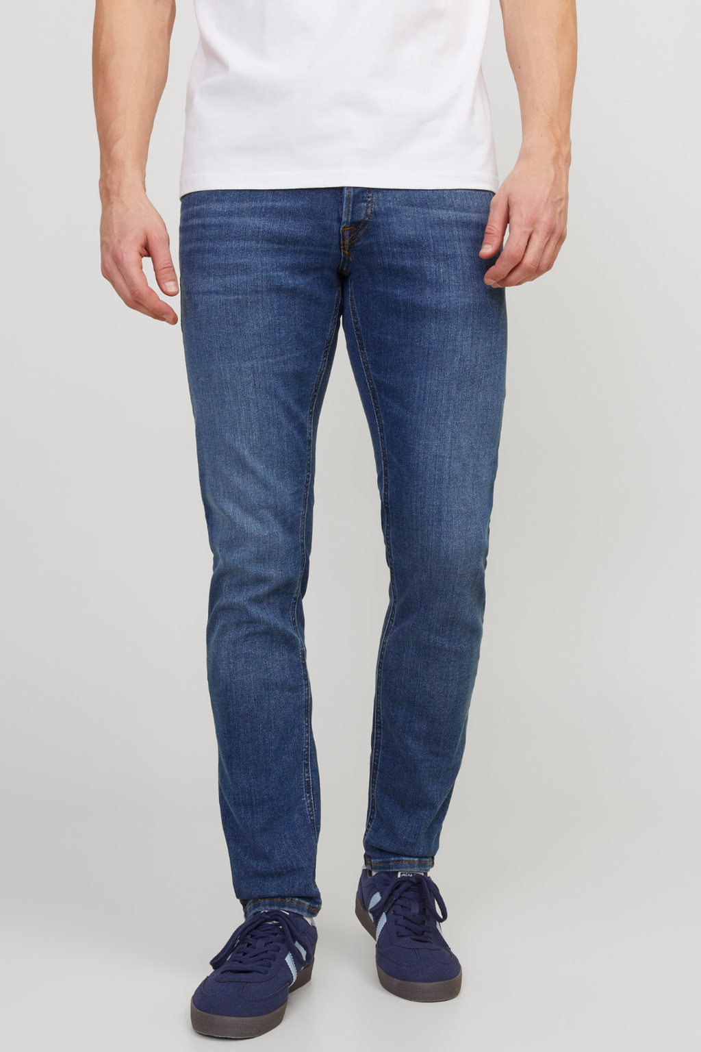 Glenn Stretch Jeans - Denim Blue (λεπτή εφαρμογή)
