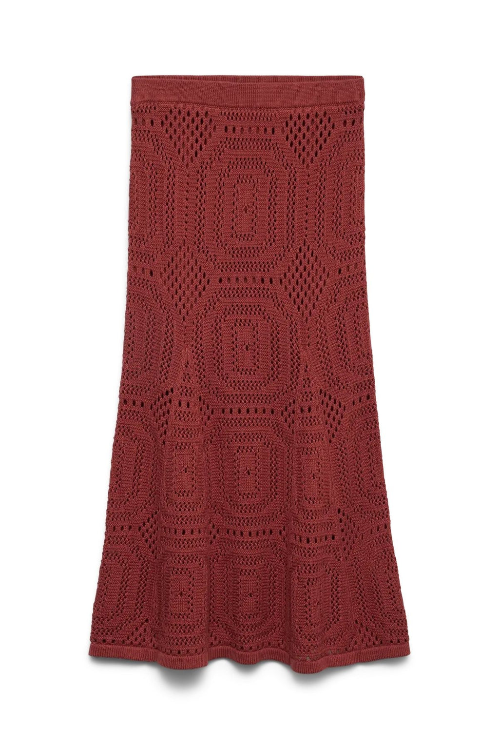 Baylee Crochet Skirt - Ruset Brown