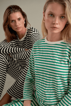 Ριγέ πουκάμισο - Μαύρο