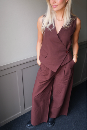 Melissa Wide Pants - Brown