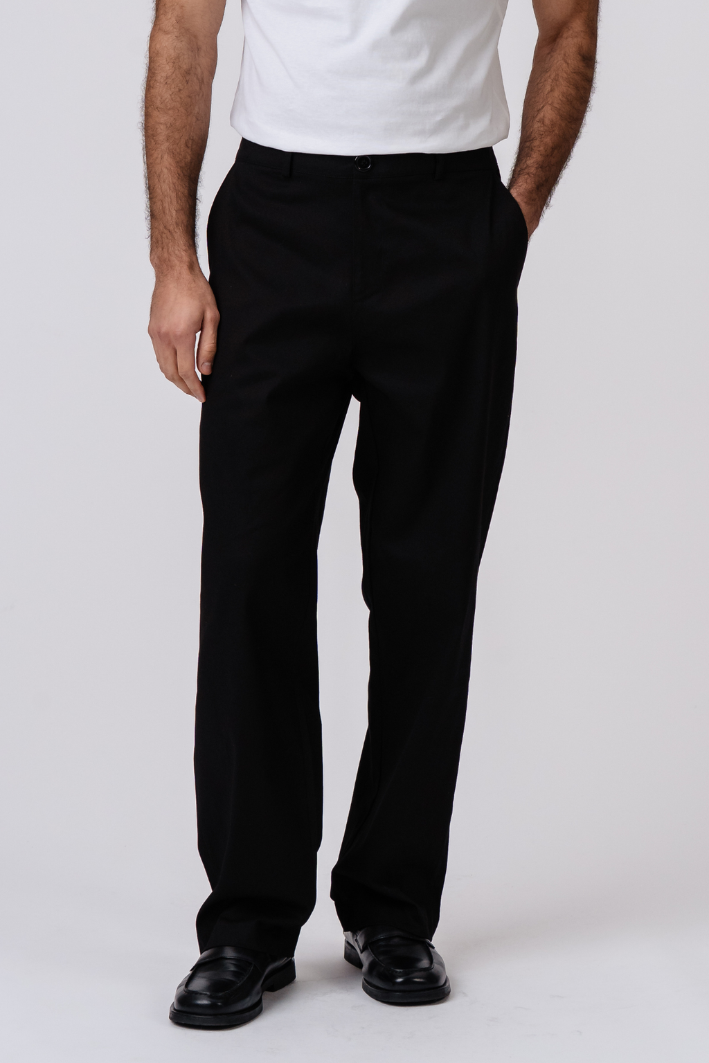 Straight Cotton Chino - Μαύρο