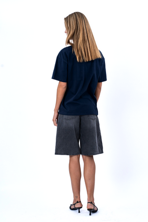 Heavy Boxfit Tee - Navy