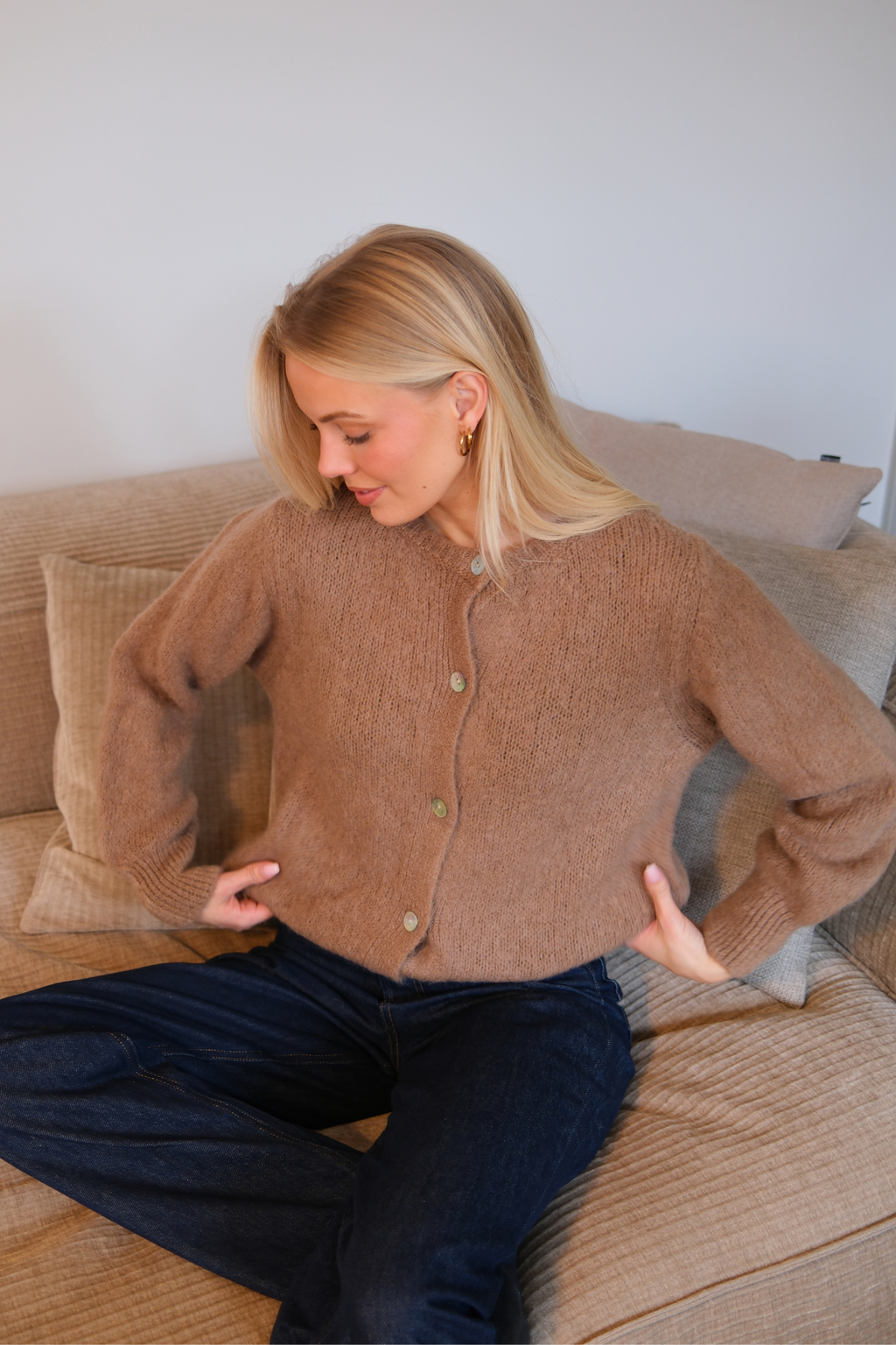 Anna Cardigan - Μπράουν