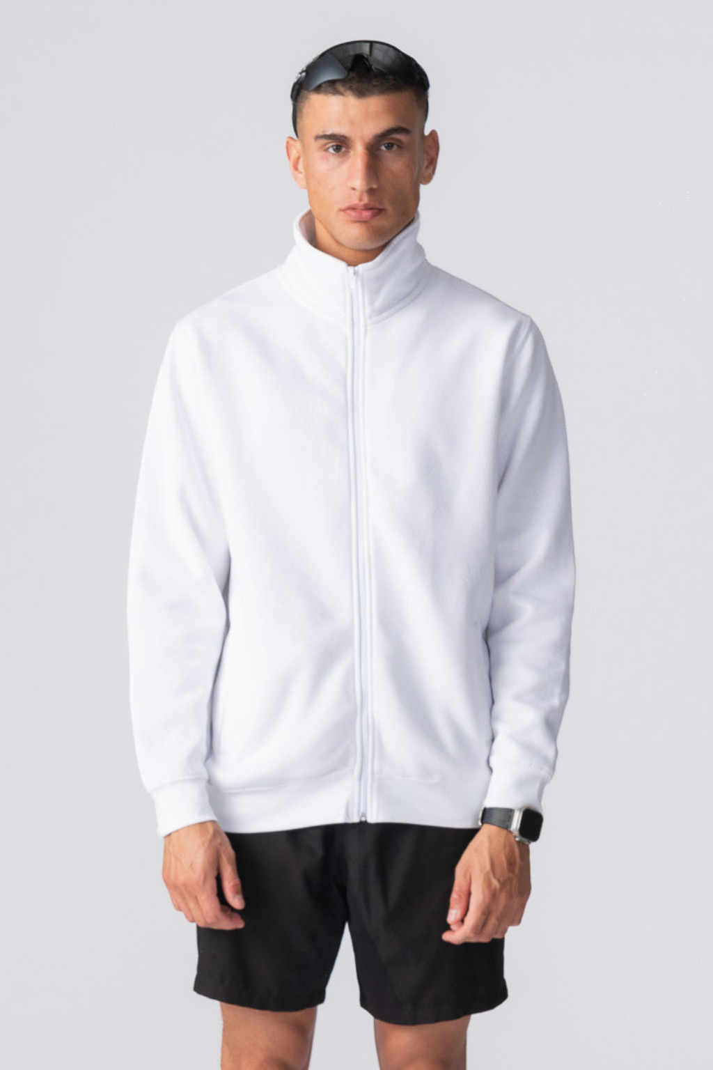 Ulan Sweat Zip Jacket - Λευκό