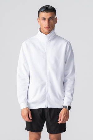 Ulan Sweat Zip Jacket - Λευκό