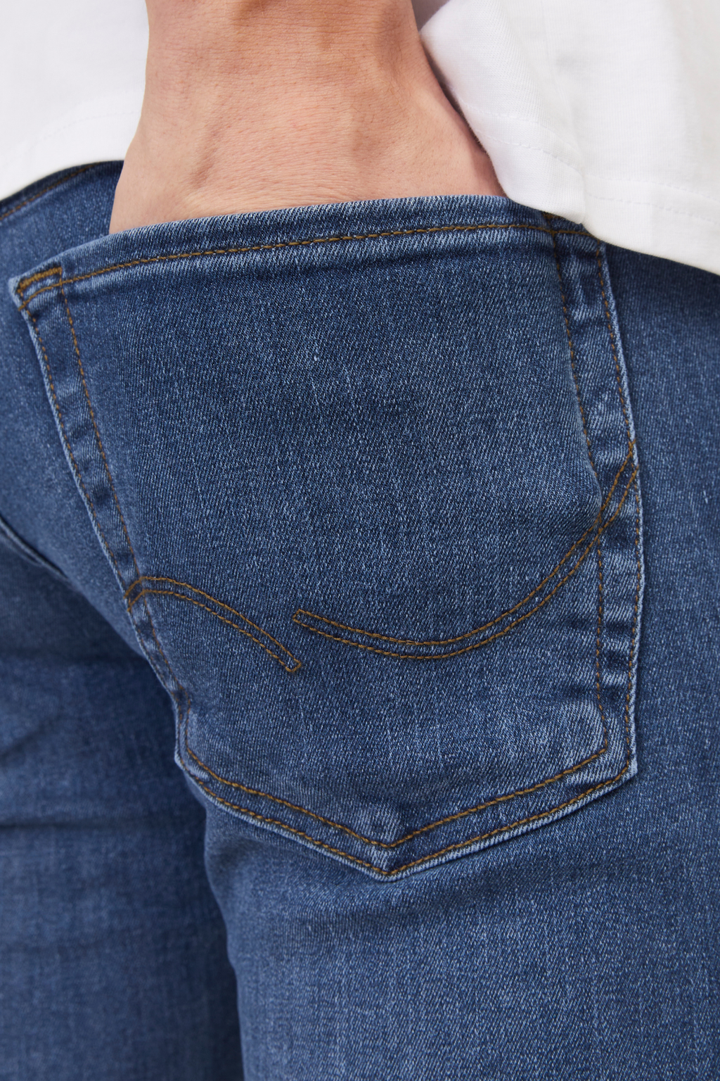 Glenn Stretch Jeans - Denim Blue (λεπτή εφαρμογή)