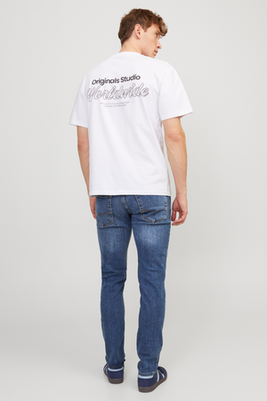 Glenn Stretch Jeans - Denim Blue (λεπτή εφαρμογή)