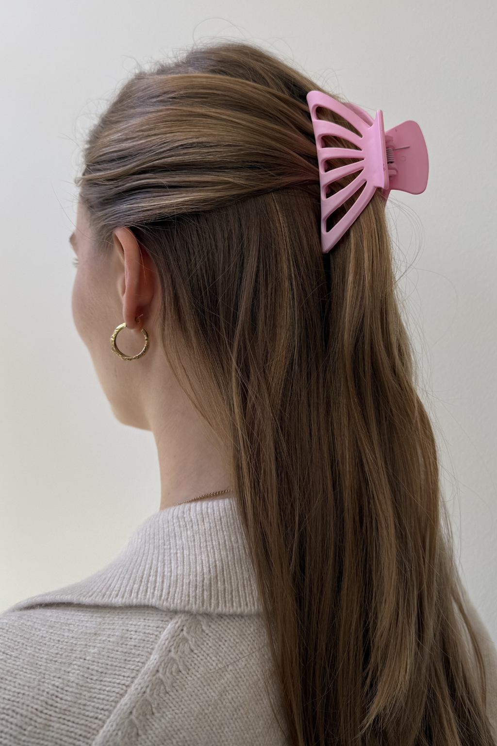 Hollow Claw Clip - Pink