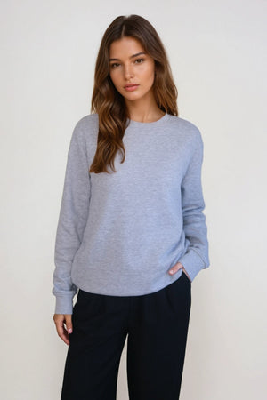 Essential Crewnneck - Grey Melange