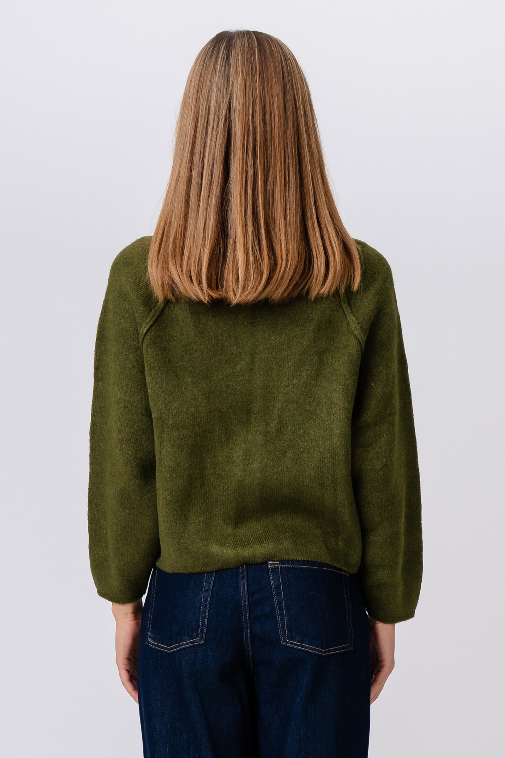 Selma Knit Zipper - Khaki