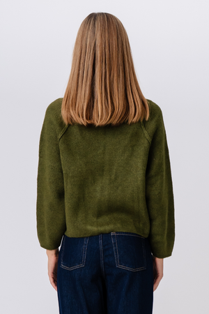 Selma Knit Zipper - Khaki