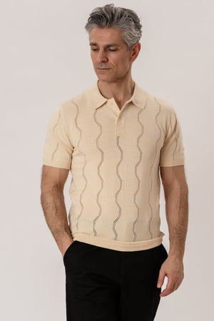 Duran Knit Polo - Sand