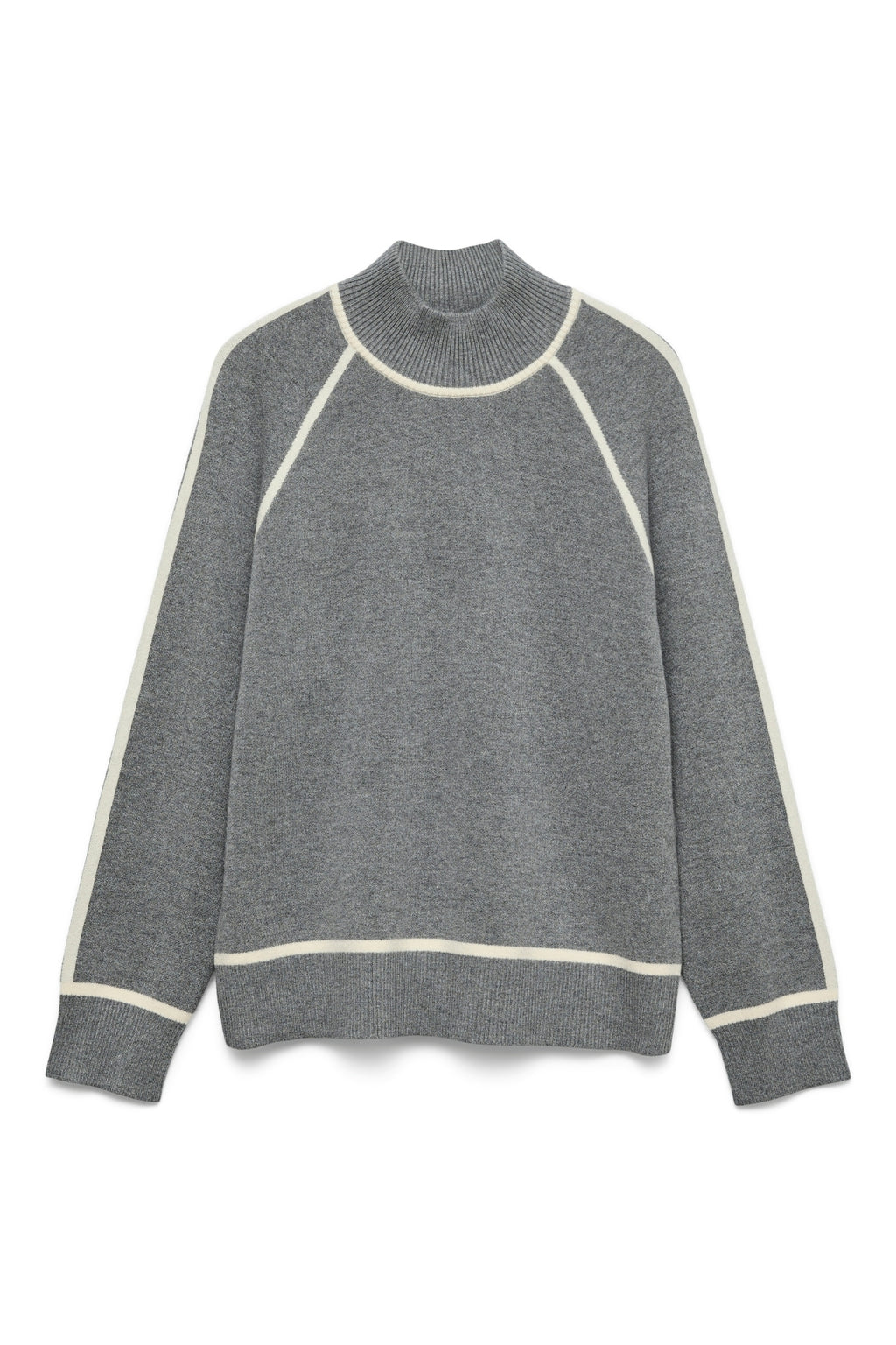 Χρυσό πουλόβερ με ψηλό λαιμό - Medium Grey W. Birch