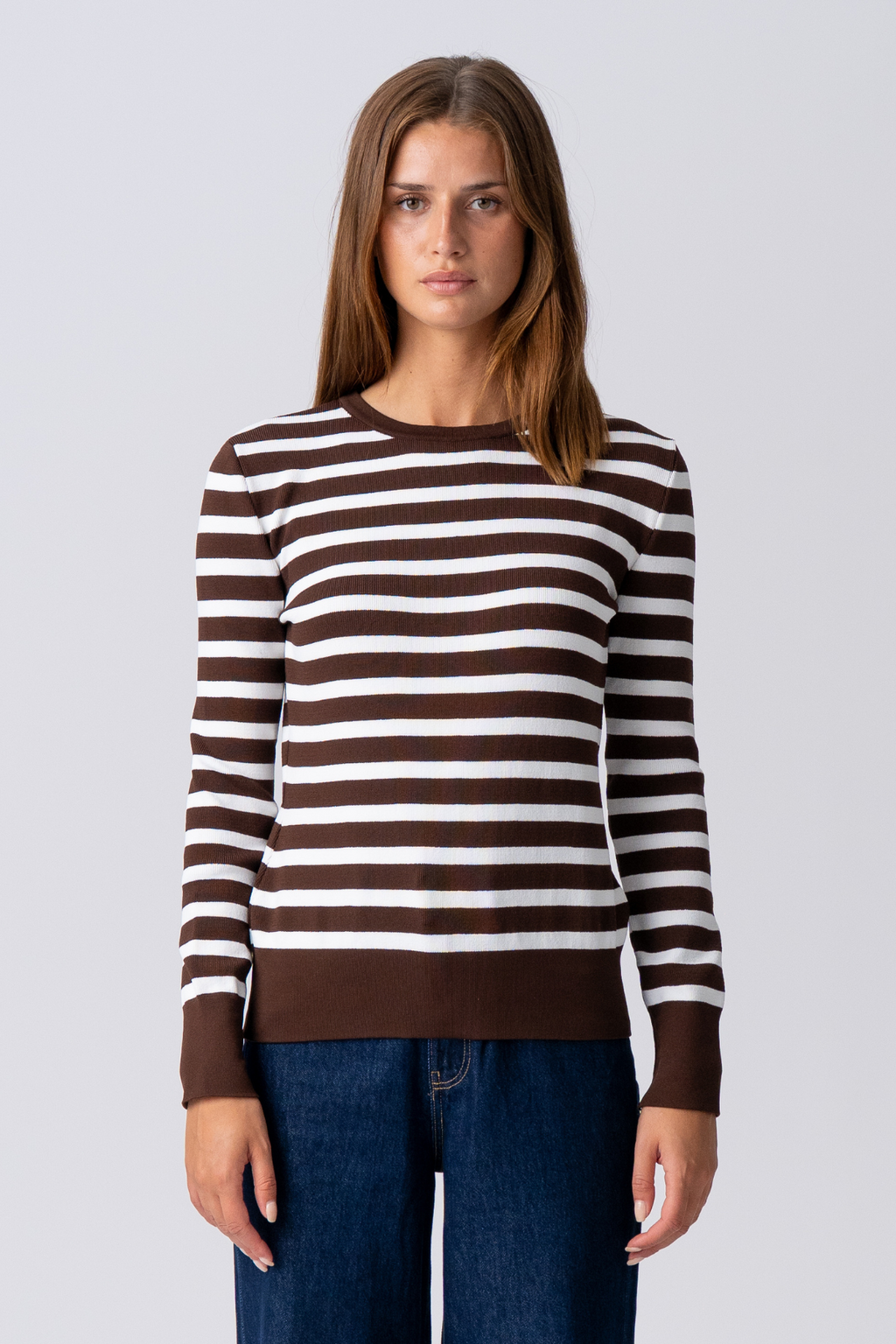 Maja Striped Shirt - Brown