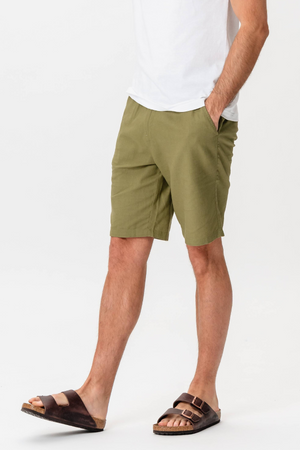 Linen Shorts - Green