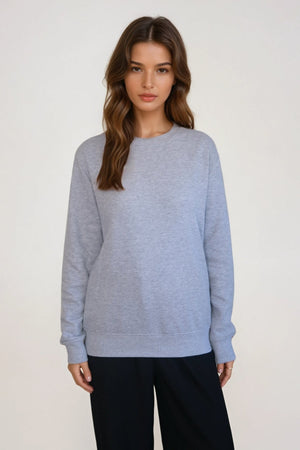 Essential Crewnneck - Grey Melange