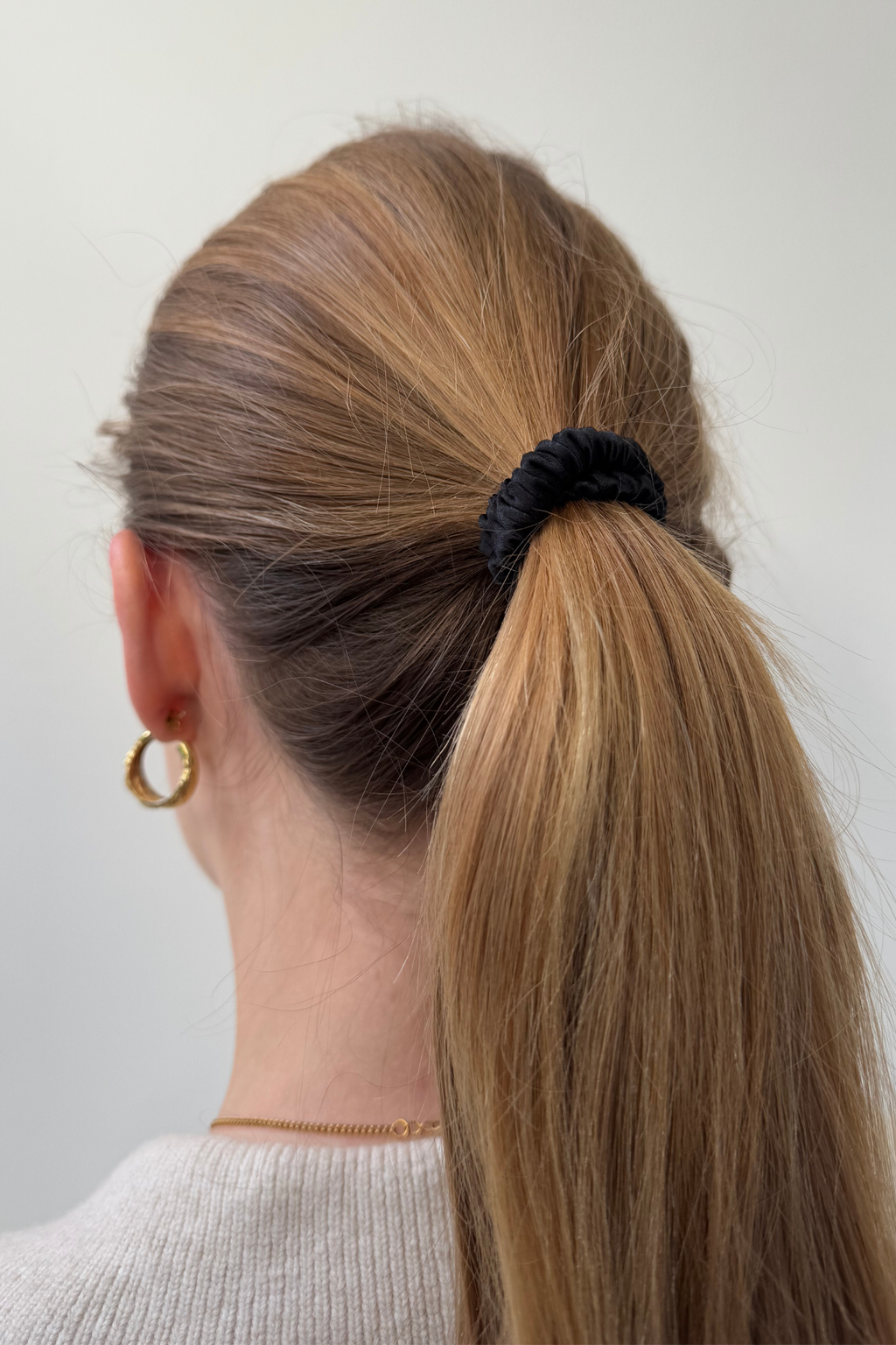 Μεταξωτό ελαστικό - μαύρο