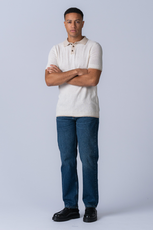 Knitted Polo - Ecru