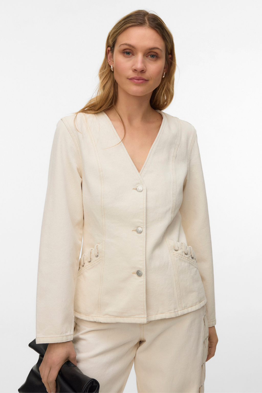 Μπουφάν Leva String Ecru Dnm - Εκρού