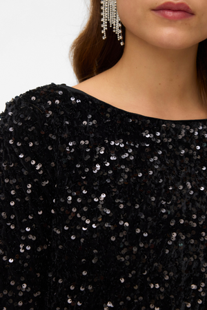 Bella Short Dress - Μαύρο